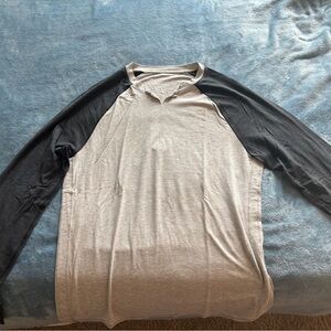 Lululemon Athletica Black and Gray Long Sleeve Tee